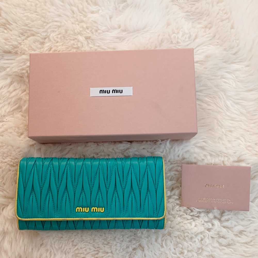 Miu Miu long wallet with card case